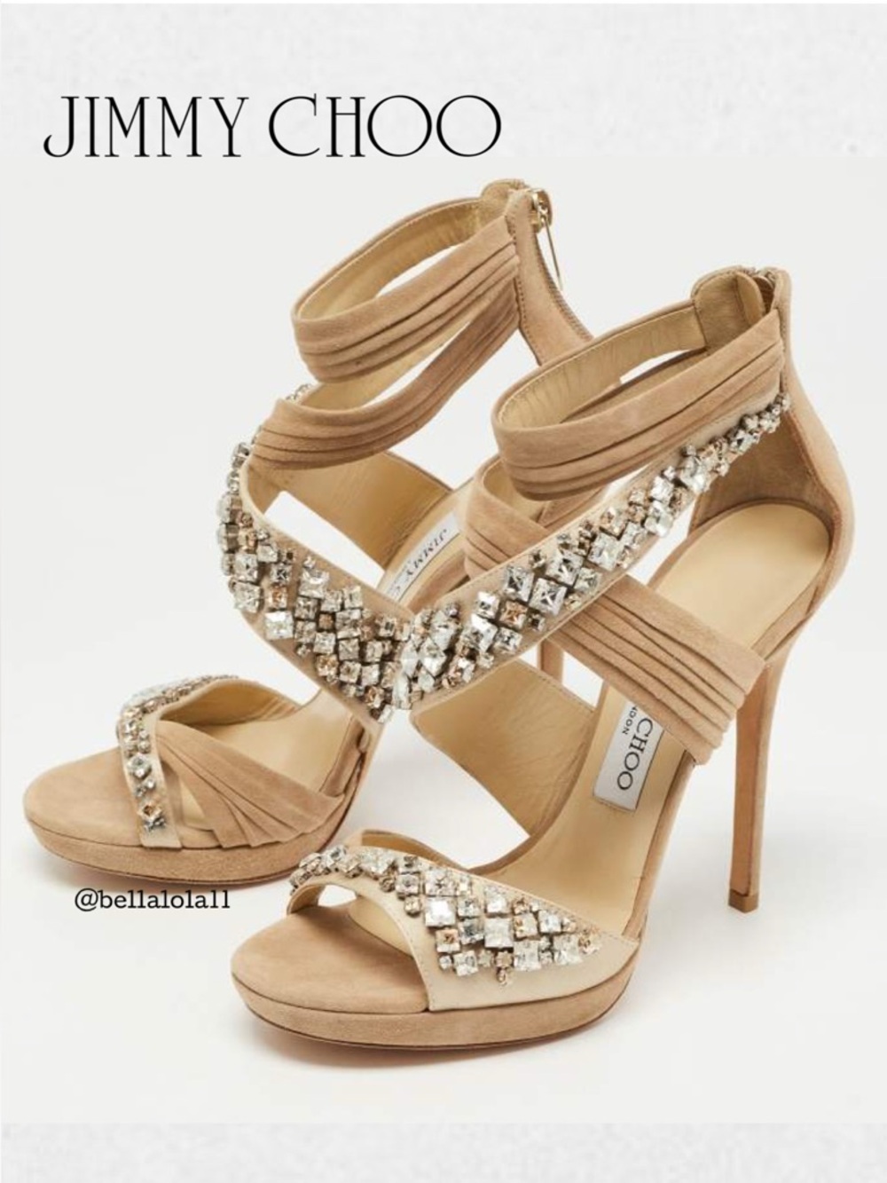 AUTHENTIC JIMMY CHOO SWAROVSKI HEELS